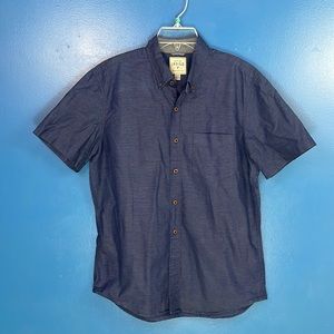 Navy Button Shirt from AMERICAN EAGLE OUTFITTERS